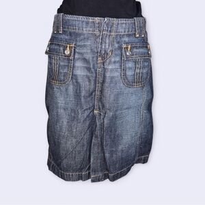 LONDONJEAN Vintage 2000s London Jean Blue Denim Skirt Denim Pencil Skirt Size S